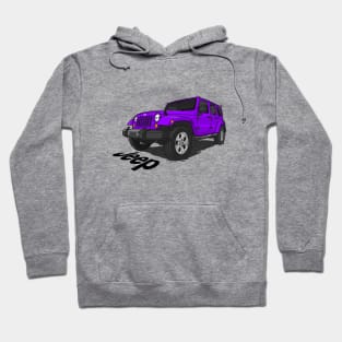 Jeep Wrangler - Purple Hoodie